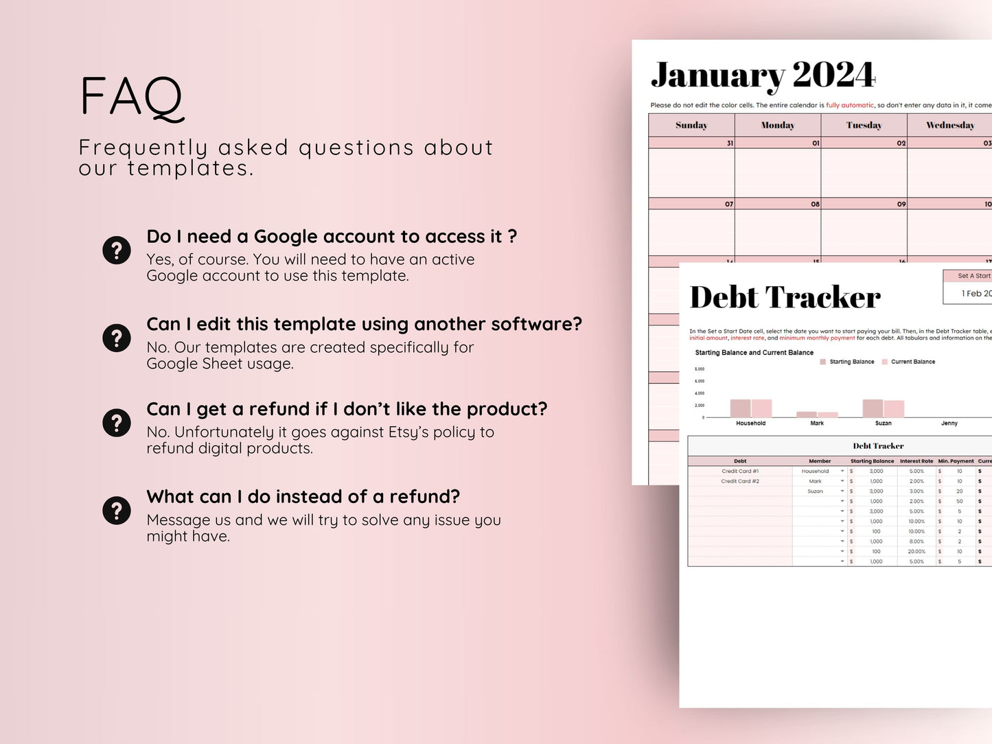 AI Budget Planner - Smart Financial Advisor AI-Powered - Pink Template