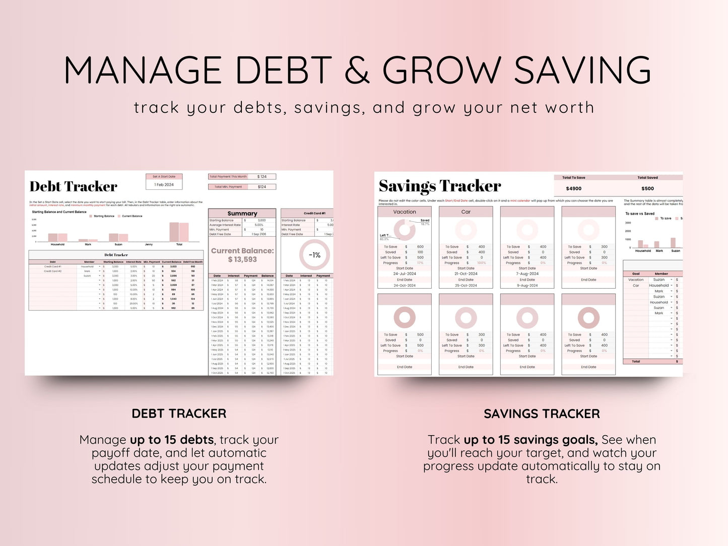 AI Budget Planner - Smart Financial Advisor AI-Powered - Pink Template