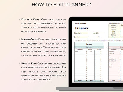 Paycheck Budget Planner - Pastel Template