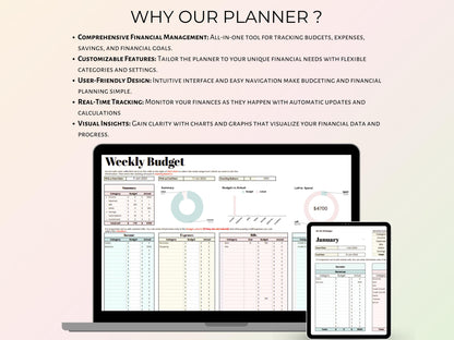 Paycheck Budget Planner - Pastel Template