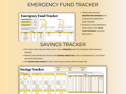 Weekly Budget Planner - Yellow Template