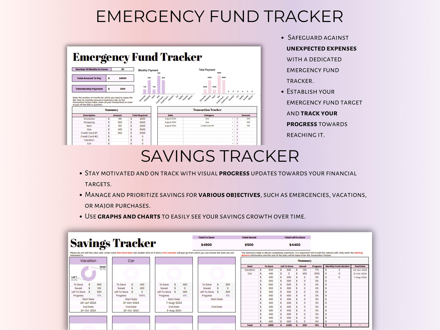 Paycheck Budget Planner - Berry Template