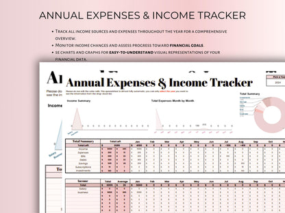 Paycheck Budget Planner - Pink Template