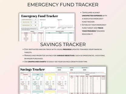 Paycheck Budget Planner - Pastel Template